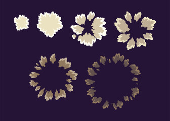 Explosion animation. Animation for game of the explosion effect. Cartoon animation for game. Exploding effect frames. Hand drawn vector illustration