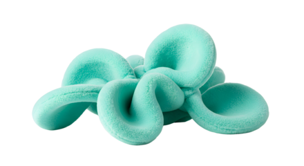 BABY TOYS - Fresh green pasta gnocchi isolated on white background, perfect for food menus and cooking blogs