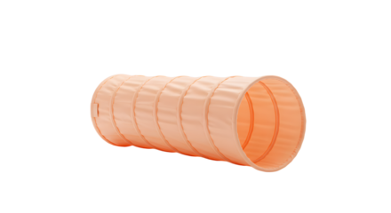 BABY TOYS - Orange pet tunnel toy for cats, isolated on white background, perfect for pet play and enrichment
