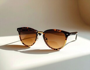 Stylish Sunglasses on Neutral Background &ndash; Minimalist Product Shot