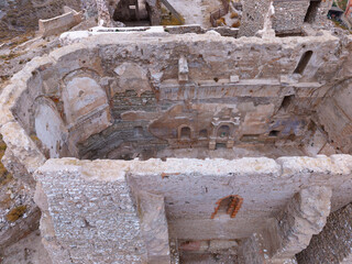 Aerial view from a drone of the old town of Rod&eacute;n in the Central Region of the province of Zaragoza. Autonomous Community of Aragon. Spain. Europe