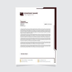 Modern business and corporate letterhead template