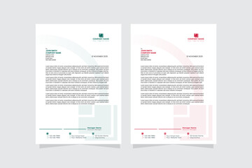 Modern business and corporate letterhead template