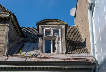 old roof window