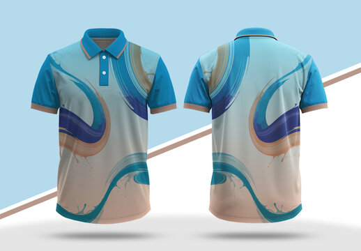 Modern Polo T Shirt Design Template Layout