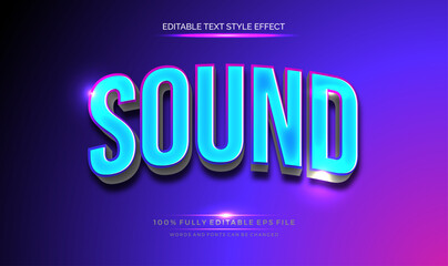 A vibrant Modern Text Effect, text style. Editable text files vector illustration.