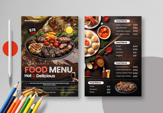 Restaurant Food Menu Template