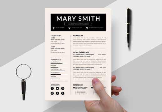 Resume Template Layout