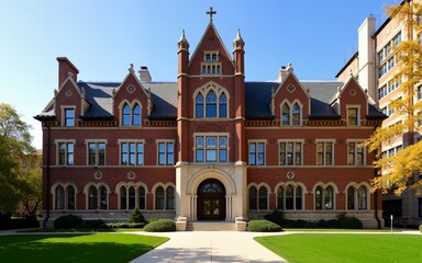 Saieh Hall at UChicago. High quality