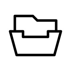 Folder Icon Vector Symbol Design Illustration