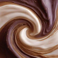 Swirling Delight A Chocolate and Cream Tornado of Sweetness and Decadence