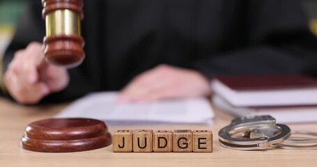 Observing courtroom procedures with a focus on a judge s gavel striking and the solemnity of justice in action - Powered by Adobe