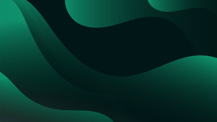 Luxury Dark Green Fluid Abstract Layers © aqilah