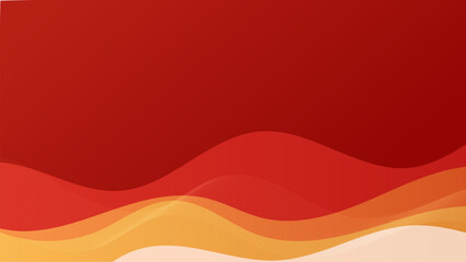 Warm Sunset Tones Abstract Wave Background