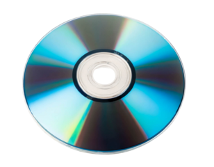 CD isoliert auf weißem Hintergrund – Freisteller, transparente Darstellung