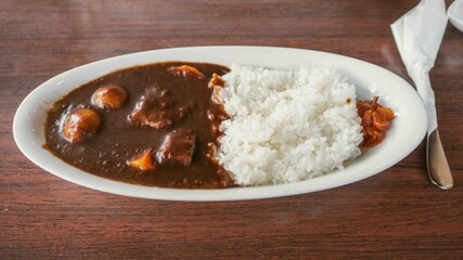 箱根強羅公園で食べたカレー