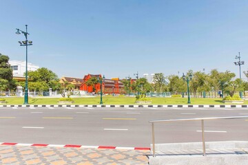 バンコクの寺院まで歩いた道