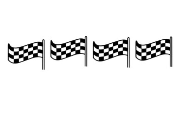 racing flag silhouette