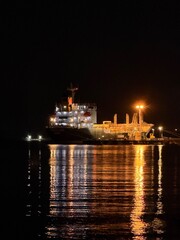 ship at night