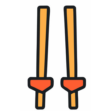 Indonesia Traditional Game Egrang Vector Illustration