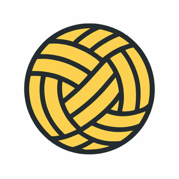 Indonesia Traditional Game Sepak Takrau (Sepak Takraw Ball) Vector Illustration