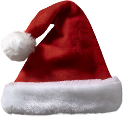 Isolated Santa Claus Hat Image Generative AI
