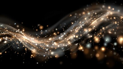 Obraz premium Black bokeh glitter background for special days like award shows or other glitter and glamour related events 