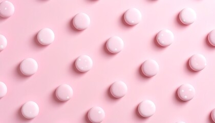 Pastel pink circles in a repeating pattern
