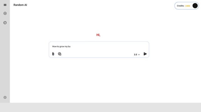 Giving propmt on a sample or random LLM/AI chat bot