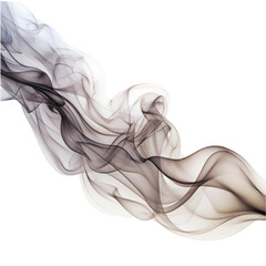 Fototapeta premium Subtle Steam Flow Minimalist: Minimal flowing steam line, soft and elegant vapor, PNG cut out.