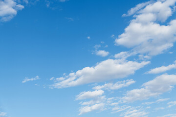 Fototapeta premium Blue sky with white clouds