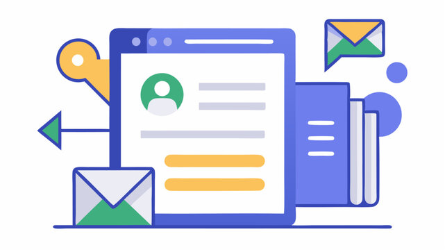 An online form icon representing the capture of lead information through landing pages and signups.