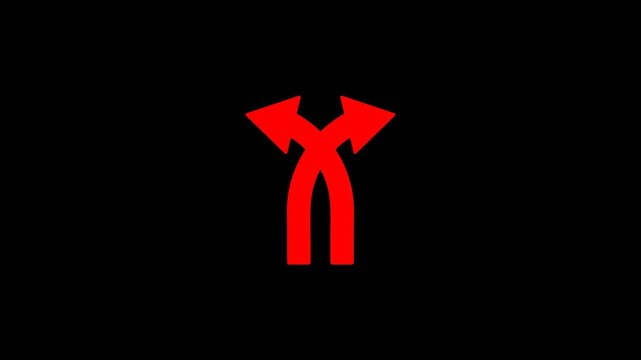 Modern vector arrow animation for website navigation, map reading, or application interface design.
