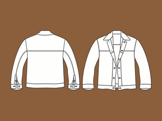 jacket technical drawing template fashion icon hoodie garment apparel casual sketch hoodie template