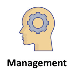 Management Vector Icon which can easily modify or edit