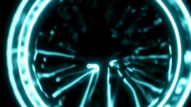 Captivating Plasma Globe Displaying Electric Discharges and Ionized Gas.