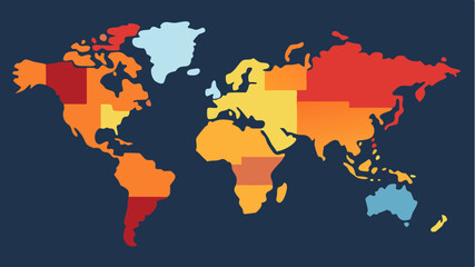 A heat map displaying regional sales performance with varying shades to represent different levels of success across territories.