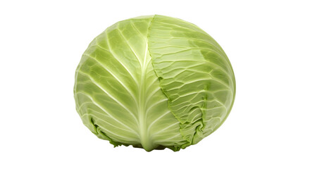 Fototapeta premium Close up of a fresh green cabbage head.
