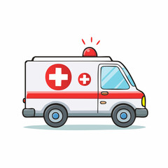 Swift ambulance responding to emergencies with flashing lights, a symbol of urgent medical care and life-saving services.
