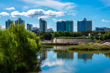 도심의 아름다운 가을날