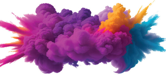 Abstract watercolor painting with blue and vintage light texture like a sky cloudscape or smoke explosion design on paper