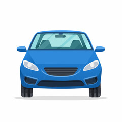 Naklejka premium Auto in blau