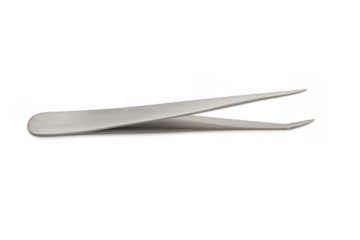 Metal tweezers for beauty and personal care, implementing grooming and cosmetic procedures, transparent background