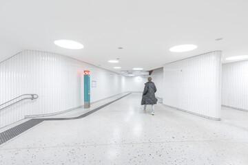 U-Bahn Station Dom/R&ouml;mer in Frankfurt am Main in Hessen 
