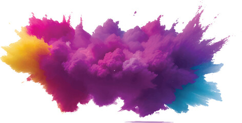 Abstract watercolor paint background with colorful ink splashes and splatter texture design on paper