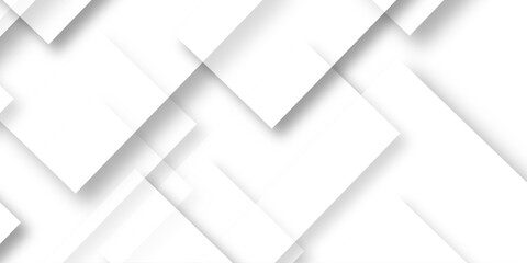 Abstract retro pattern seamless light white geometric square and line vector background. White and gray geometric square technology seamless white banner concept for business and presentation purpose