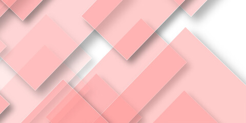 Obraz premium Minimalistic geometric pink abstract background. abstract background with transparent rhombus geometric diagonal triangle patterns vibrant header design. Geometric background poster design template.