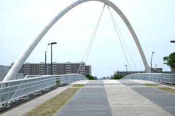 Obraz premium 公園をつなぐ橋