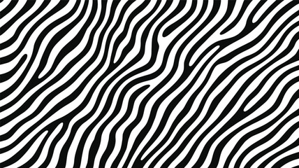 Bold black and white zebra stripes pattern seamless texture background