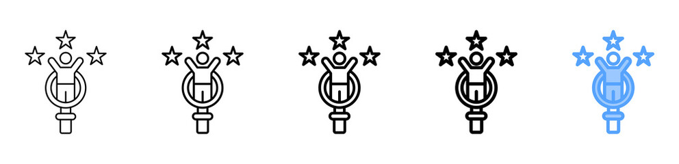 Talent Assessment Icon Different Style Outline Collection Set 